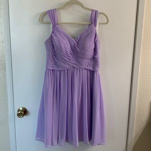 Lilac bridesmaid dress
